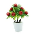 thumbnail image 5 of CoudarTitie Artificial Potted Plants Florals Decor Desktop Decoration Decorative Fake Potted Apple, 5 of 9