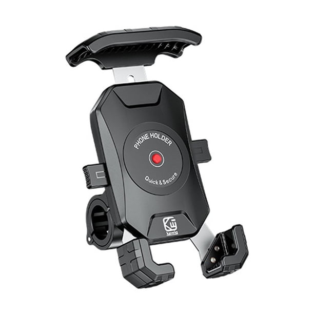 Soporte antirrobo para teléfono de motocicleta, soporte para teléfono móvil con bola para manillar con base de bola de aluminio de 1 pulgada, rotación 360, universal para teléfonos inteligentes de
