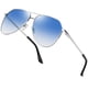 thumbnail image 1 of Gafas de sol Joopin Oversize Blue para hombre y mujer UV400 Silver, 1 of 6