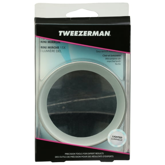 tweezerman led mini mirror, 2.656 ounce