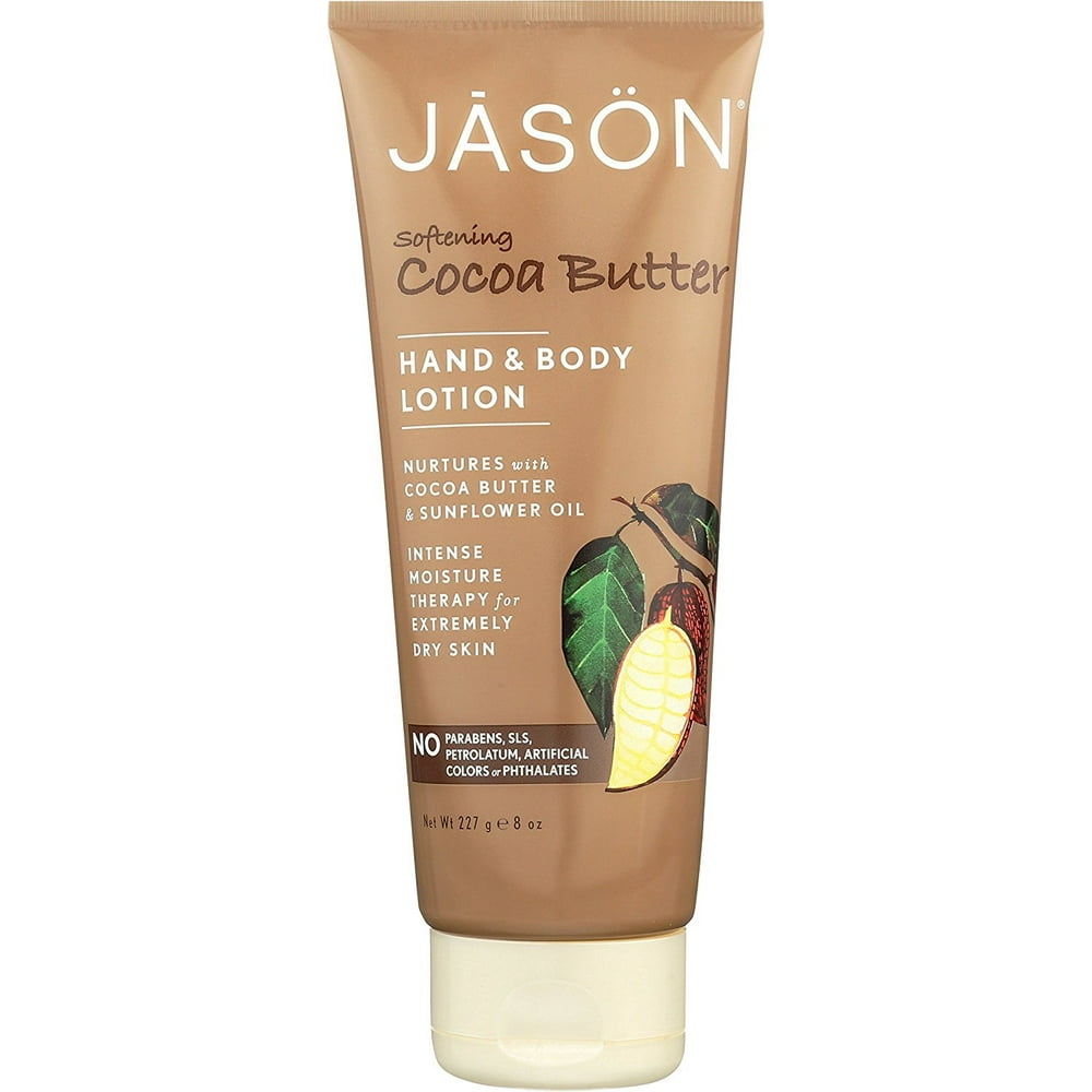 JASON Cocoa Butter Hand & Body Lotion, 8 Ounce