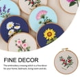 thumbnail image 5 of Linyer Linen Women Embroidery Crossing-stitch Kit Decorative Handmade Flower Type Beginner Training Practising Learning Set Type 4, 5 of 8