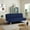 Navy, variant on Serta Toronto Modern Convertible Sofa, Blue Woven Fabric