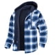 thumbnail image 1 of Chaqueta tipo camisa para hombre, con capucha extraíble, a cuadros, acolchada y forrada, abrigos de invierno, sudadera gruesa, ropa de abrigo, camisas para hombre, 1 of 5