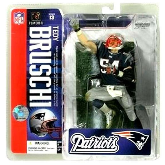 McFarlane NFL Sports Picks Series 13 Tedy Bruschi Action Figure (Blue Jersey)