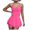 Pink, variant on WENWU Summer Rompers for Women 2024 Tennis Skirt Dress Athletic Skort Romper Dress with Shorts Underneath Trendy Romper with Sleeves for Women Overall Woman