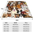 thumbnail image 5 of Kids Cute Dogs Puppies Print Cartoon Throw Blanket for Boys and Girls 50"X40" Blanket with Dogs on It Suitable for All Season, 5 of 6