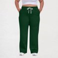 thumbnail image 2 of Womens Pants Wide Leg Tall Long legs Sweatpants Baggy Drawstring Low Rise Lounge Pants Full Joggers with Pockets Pants for Women, 2 of 7