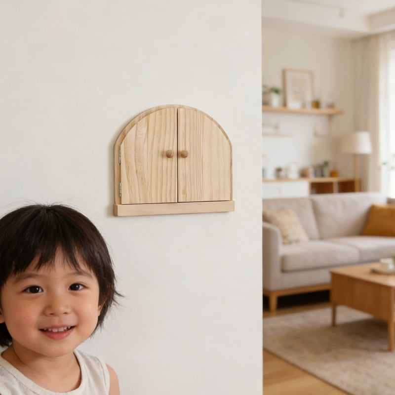 Durability Wood Safety Cover Resistant to Wear and Tear for Enduring Outlet Use