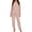 Khaki, variant on LEKWK Pajama Sets for Women 2 Piece Textured Fleece Cozy Fuzzy Long Sleeve Crewneck Top and Pants Fall Winter Warm Home Lounge Sleepwear