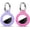D3-Pink+Purple, variant on 1|2|4 Pack for Airtag Holder Case with Keychain, Shockproof GPS Cover Anti-Scratch Key Chain for Air Tags, for Airtag Accessories for GPS Item Tracker Cases for Bags, Luggages, Black