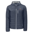 thumbnail image 2 of Men's-Cutter & Buck  Anthracite Illinois Fighting Illini Rainier Eco PrimaLoft Hooded Full-Zip Jacket, 2 of 3