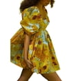 thumbnail image 3 of Biekopu Women Summer Floral Dress,Tie-dye Puff Short Sleeve Backless Short Princess Bubble Skirt, 3 of 9