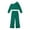a-Dark Green, variant on VBEWZET Girls Winter Outfits Fleece Hoodie Wide Leg Pants Set for Girls Cozy Warm Winter Casual Outfit A-Pink 13-14 Yeras