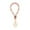 Pink, variant on FENGGHAO MAMA Beaded Wrist Keychain Silicone Bead Bracelet Strap Handsfree Key Ring with Tassel Gold Metal Clasp Mothers Day Gift for Mom Black