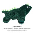 thumbnail image 3 of Greeniant Decoración cálida con forma de Animal de dibujos animados, ropa para mascotas, monos, Sudadera con capucha para mascotas, disfraz de Cosplay Ropa para mascotas Verde oscuro Greeniant PT004157-02, 3 of 6