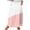 Pink, variant on Mrat Womens Midi Skirt Women's Casual Retro Floral Skirts Linen Elastic Waist Pleated Maxi Skirt with Pockets Plus Size Skirts S-153 Khaki 3XL