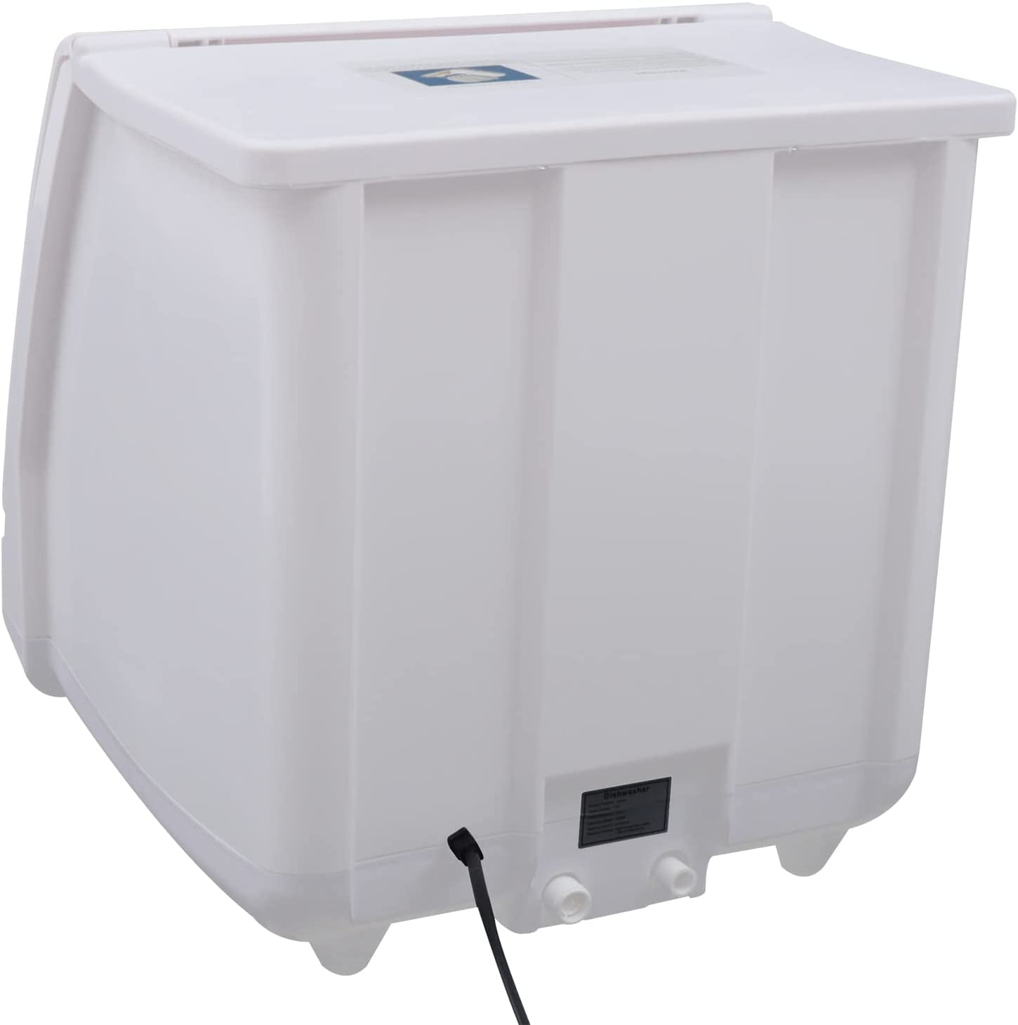 1200W Compact Dish Washing Machine Mini Portable Countertop Dishwasher with 5 Washing Programs, One-Button Start Intelligence Dishwashers for Apartments, Dorms, RVs, 40x40x45cm