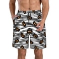 thumbnail image 1 of Balery Haloween Pumpkins Traje de Baño Estilo Hawaiano para Hombre, Shorts de Secado Rápido con Bolsillos-Small, 1 of 6