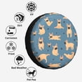 thumbnail image 6 of Kll French Bulldog Yoga Tire Cover,Universal Wheel Tire Cover For Trailer, Rv, Suv, Truck,Camper And Many Vehicle,(14 Inch), 6 of 7