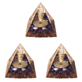 thumbnail image 2 of Orgonita Chakra Cristal Blanco Natural Orgón Pirámide Reiki Piedra, 2 of 7