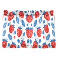 thumbnail image 7 of Yayeee Kitchen Curtains Tier Pair Light Filtering 27"x36" Rod Pocket Short Cafe Window Panel, Playful Strawberries, 7 of 7