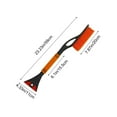 thumbnail image 3 of 3-in-1 Snow Brush and Ice Scraper for Car, Extendable Snow Removal Tool with Foam Grip, Winter Auto Accessories ( Orange ), 3 of 6