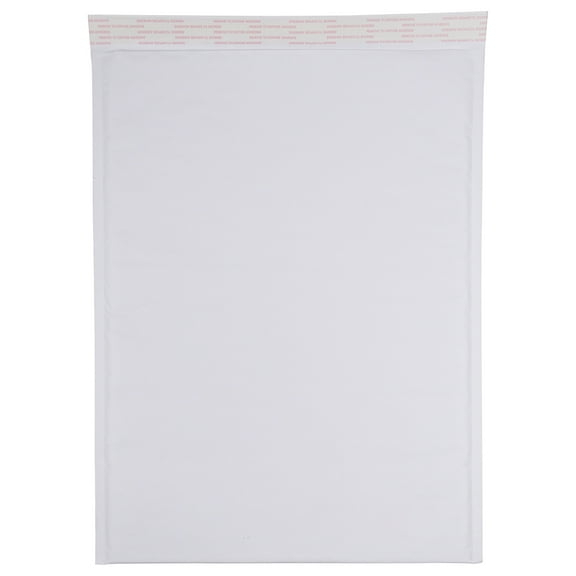 JAM Paper Bubble Padded Mailers, 12.5x17.5, 25/Pack, White Kraft, Size 6