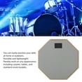 thumbnail image 4 of Drum Practice Pad with Drumsticks, 12Inch, Offering Authentic Stick Rebound for Beginners Extended Practices, 4 of 7