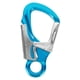 thumbnail image 1 of Clip de mosquetón, gancho de presión de doble bloqueo, resistencia de 35kN, uso versátil, gancho de presión de resorte de aleación de aluminio para Azul, 1 of 8