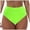 Y505-Green, variant on Women's High Waisted Bikini Bottom Tummy Control Full Coverage Ruched Bathing Suit Swimsuit Tankini Swim Shorts (Black,L)
