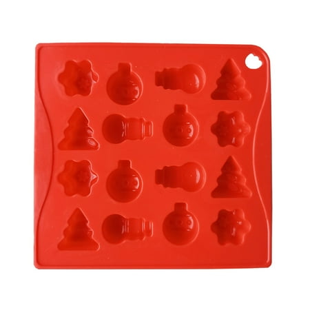 

Baking Accessories Pastry Tools Christmas Candy Cake Silicone DIY Christmas Chocolate Christmas Gypsum Decoration Grinding Tool Red