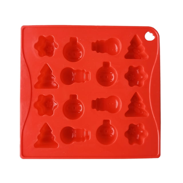 Uuowzo Christmas Candy Cake DIY Christmas Chocolate Christmas Gypsum Decoration Grinding Tool Household Goods Used in Winter, Red