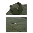 thumbnail image 4 of Men's Spring/Summer Casual Collar Cargo Vest - Nylon Multi-Pocket Outdoor Coat, 4 of 6
