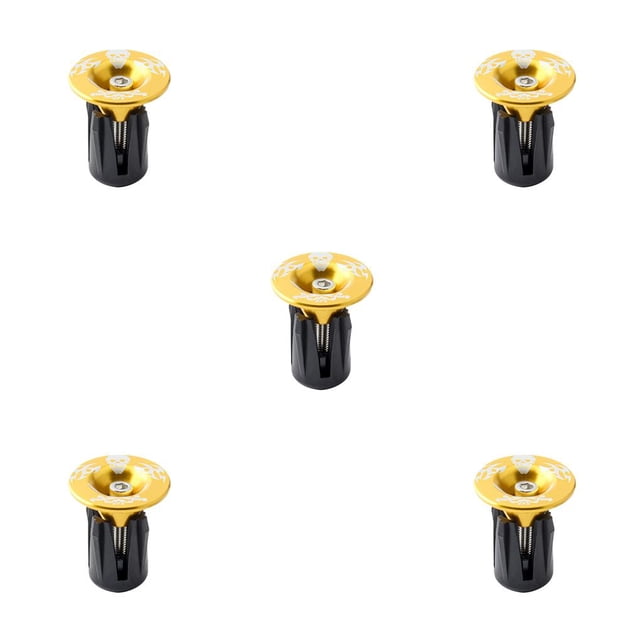 Greeniant 1 par de tapas de manillar, pieza de bicicleta profesional resistente para reemplazar Golden Golden 5piezas