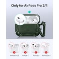 thumbnail image 2 of ESR Case Compatible with AirPods Pro 2nd & 1st Gen (2023/2022/2019), MagSafe Ready, Drop Protection & Magnetic Lid, Green, 2 of 9