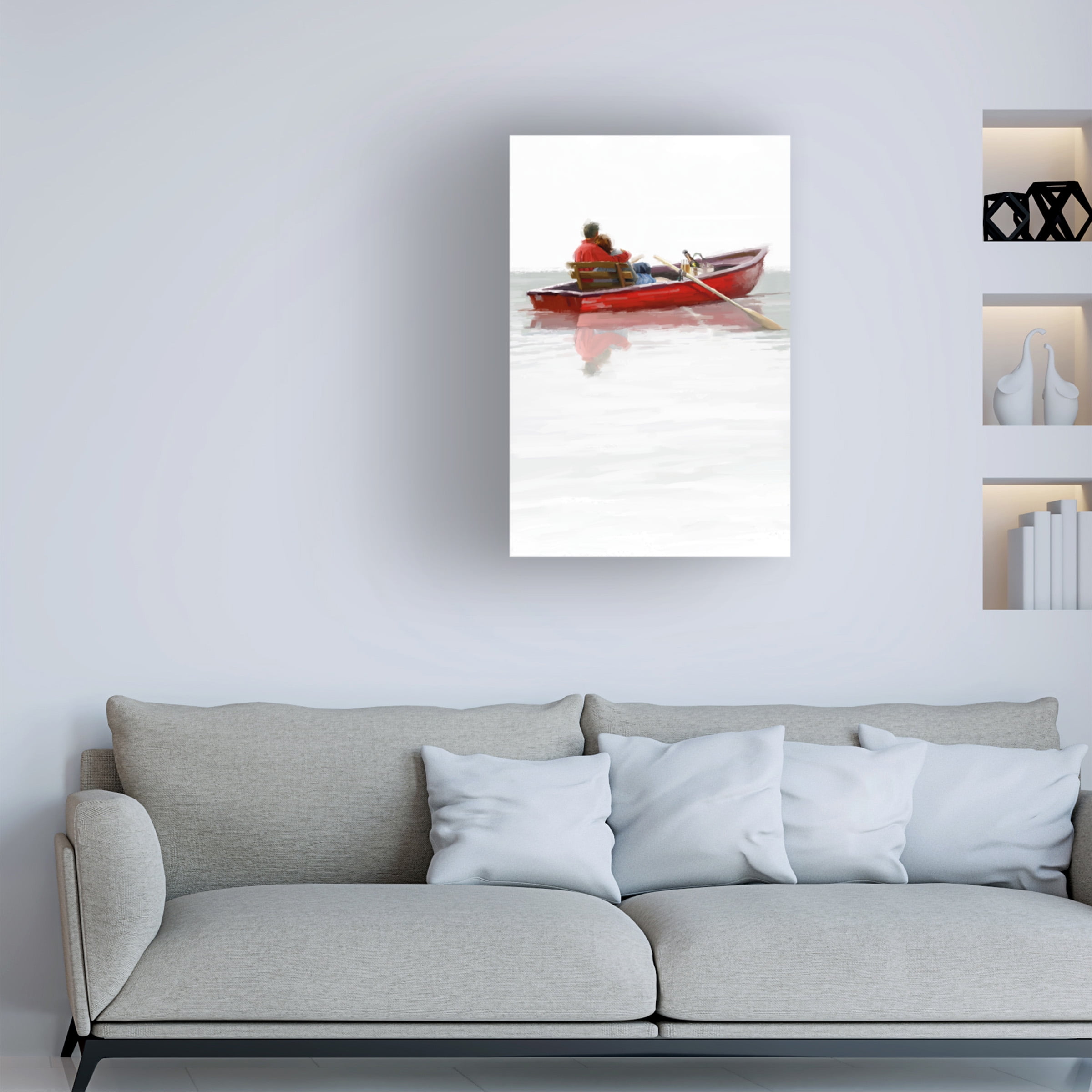 The Macneil Studio 'Boating Lake' Canvas Art