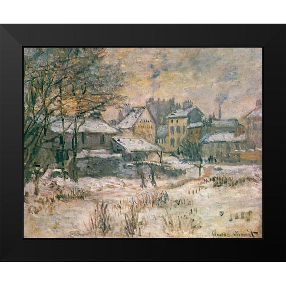 Monet, Claude 14x12 Black Modern Framed Museum Art Print Titled - The Croix Blanche 1875