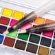 thumbnail image 4 of de pintura de acuarela, 24 colores sólidos de pintura de de acuarela de bloques de pintura de acuarela con de pintura portá perfecl Conjunto de pinturas de acuarela, 4 of 5