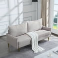 thumbnail image 3 of Aukfa 2-Seater Loveseat, Modern Love Seat Couch for Living Room, Beige, 3 of 10