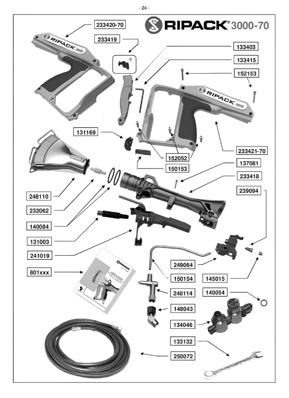 Ripack 3000 Heat Gun Conversion Kit NatGas 7.3-12 psi