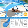 thumbnail image 4 of Refugio portátil Beach Canopy VIONMI 305 x 305 cm UPF50+, 4 of 7