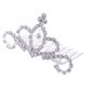 thumbnail image 1 of Tiara de cristal 2X para el cabello de boda novia Perfecl Princesa Corona Tiara, 1 of 7