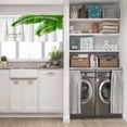thumbnail image 5 of LALILO Kitchen Curtain Valance Green Jungle Natural With Rod Pocket Window Curtain 52"x 18" Set of 2, 5 of 5