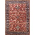 thumbnail image 1 of Ahgly Company Machine Washable Indoor Rectangle Industrial Modern Fire Brick Red Area Rugs, 4' x 6', 1 of 7