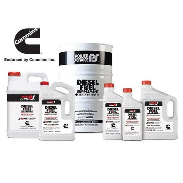 Diesel Additif Fuel Power Service Carburant Antigel 1064 Diesel SUPPLEMENT BOOST au Cétane; Pichet de 64 Onces; Simple