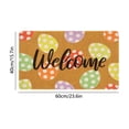 thumbnail image 3 of Tuvgenk Khaki Welcome Easter Egg Door Mat 15.7x23.6in Absorbent Quick Dry Non Slip Durable, 3 of 6