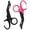 Black and Pink, variant on 2 Pack Nurses Scissors - 7.5 inch Bandage Scissors for Nurses with Carabiner, Fluoride-Coated Non-Stick Blades Stainless Steel Trauma Shears for Nurses, Doctors, and Nursing Students (Pink)