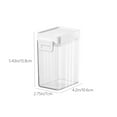 thumbnail image 3 of Yonrjhukm Push-Button Airtight Food Storage Container, Plastic Dry Food Dispenser Jar, Grain Storage Canister, Transparent Sealable Storage Tank for Home Kitchen Use, 3 of 9