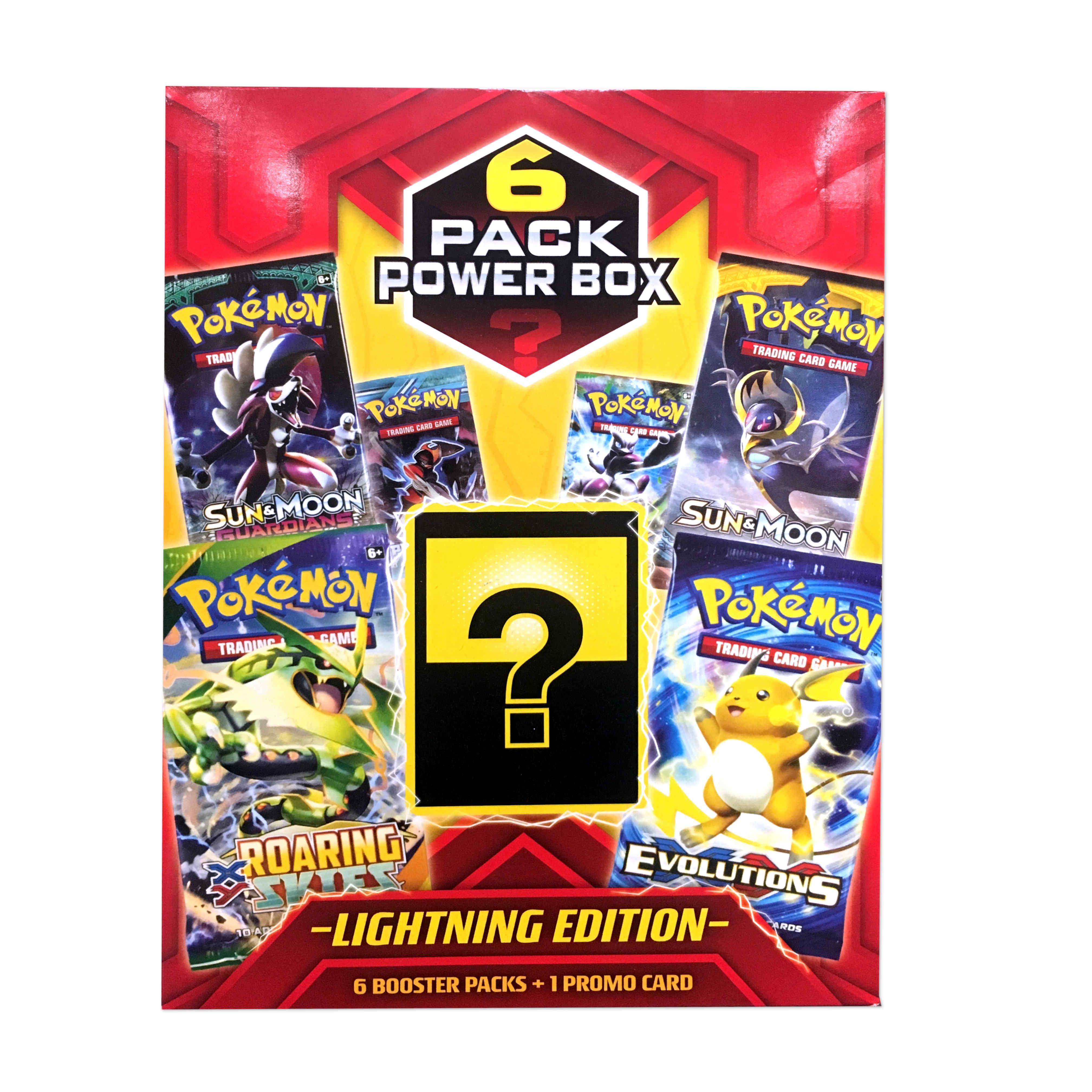 Pokemon Mystery 6 Pack Power Card Box Sealed FREE SHIP Coin! 